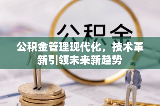 托克逊公积金管理现代化，技术革新引领未来新趋势