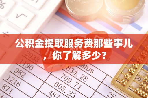 托克逊公积金提取服务费那些事儿，你了解多少？